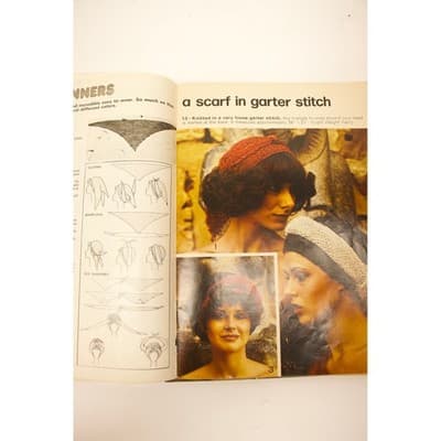 Vintage 70s 80s Knitting Crochet Pattern Book Lot McCalls Phildar Mon Tricot - Thumbnail 14