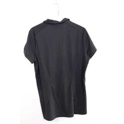 Nike Womens Short Sleeve Polo Shirt Black Four Button Placket Swoosh Logo - Thumbnail 10