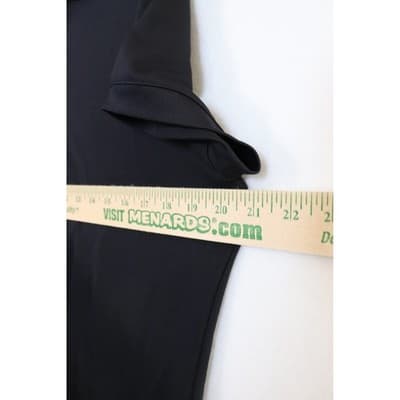 Nike Womens Short Sleeve Polo Shirt Black Four Button Placket Swoosh Logo - Thumbnail 8