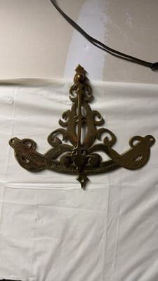 Antique Brass Sextant Scale Nautical Instrument Part Decorative Vintage