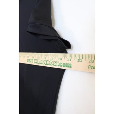 Nike Womens Short Sleeve Polo Shirt Black Four Button Placket Swoosh Logo - Thumbnail 7