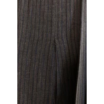 Vintage Brown Pinstripe Skirt Suit Set Double Breasted Blazer Pleated Skirt 10 - Thumbnail 17