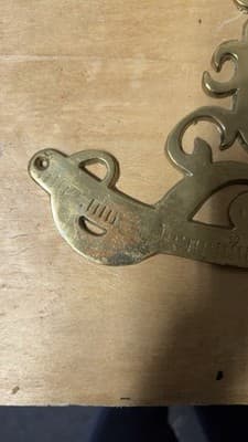 Antique Brass Sextant Scale Nautical Instrument Part Decorative Vintage - Thumbnail 6