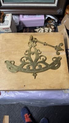 Antique Brass Sextant Scale Nautical Instrument Part Decorative Vintage - Thumbnail 7