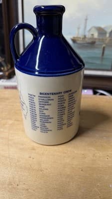 HMAS Canberra 1988 Commemorative Port Jug Petty Officers Mess Ceramic - Thumbnail 3