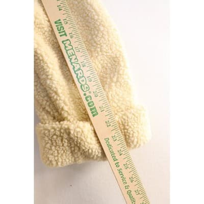 Dennis Basso Cream Faux Shearling Teddy Coat Button Front Sherpa Jacket Womens - Thumbnail 4