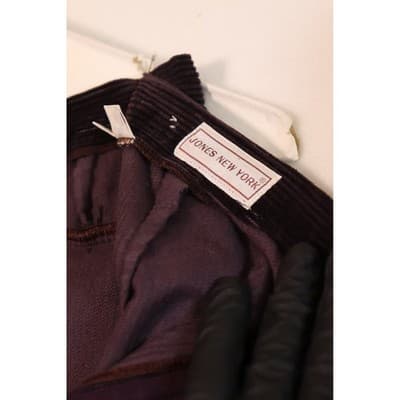 Vintage Purple Corduroy Skirt Suit Blazer and Midi Skirt Set 2 Piece Academic - Thumbnail 10