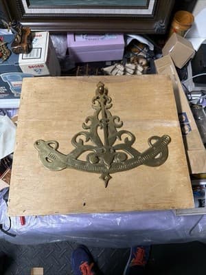 Antique Brass Sextant Scale Nautical Instrument Part Decorative Vintage - Thumbnail 11