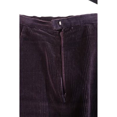 Vintage Purple Corduroy Skirt Suit Blazer and Midi Skirt Set 2 Piece Academic - Thumbnail 13