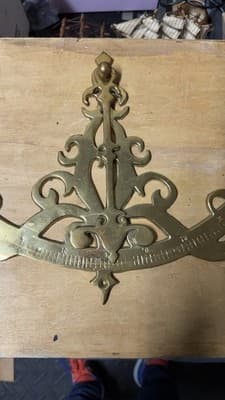 Antique Brass Sextant Scale Nautical Instrument Part Decorative Vintage - Thumbnail 9