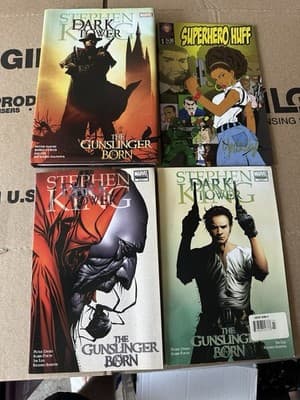 Comic Lot – Stephen King Dark Tower Gunslinger Born + Superhero Huff Signed