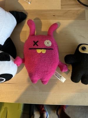 Lot of 3 Plush Toys – Panda Pillow, Uglydoll Pink Plush, Ninja Plush - Thumbnail 3