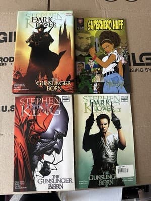 Comic Lot – Stephen King Dark Tower Gunslinger Born + Superhero Huff Signed - Thumbnail 3