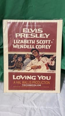 Vintage Elvis Presley Loving You 1957 Original Movie Poster Paramount - Thumbnail 5