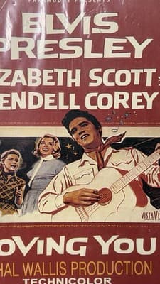 Vintage Elvis Presley Loving You 1957 Original Movie Poster Paramount - Thumbnail 14