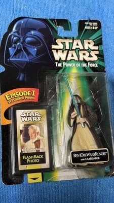 Star Wars Power of the Force Ben (Obi-Wan) Kenobi Figure w/ Flashback Photo - Thumbnail 4