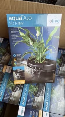 Elive AquaDuo 20 Gallon Fish Aquarium Filter Aquaponics Plus 12 Extra Filters - Thumbnail 2