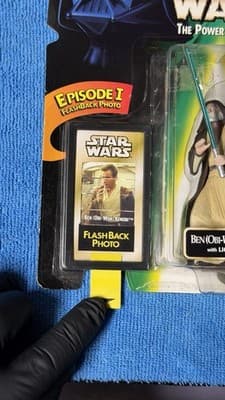 Star Wars Power of the Force Ben (Obi-Wan) Kenobi Figure w/ Flashback Photo - Thumbnail 9