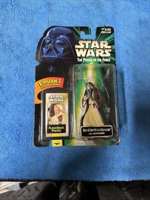 Star Wars Power of the Force Ben (Obi-Wan) Kenobi Figure w/ Flashback Photo - Thumbnail 3