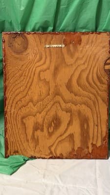 Vintage Our Lady of Guadalupe Wood Plaque Signed Del Ryan 18” x 14” - Thumbnail 9
