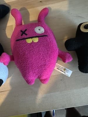 Lot of 3 Plush Toys – Panda Pillow, Uglydoll Pink Plush, Ninja Plush - Thumbnail 5