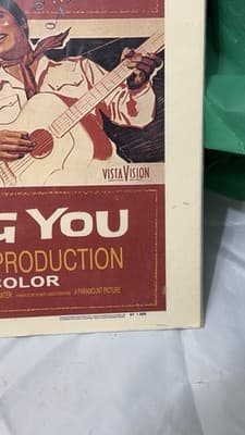 Vintage Elvis Presley Loving You 1957 Original Movie Poster Paramount - Thumbnail 12