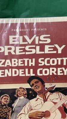 Vintage Elvis Presley Loving You 1957 Original Movie Poster Paramount - Thumbnail 9