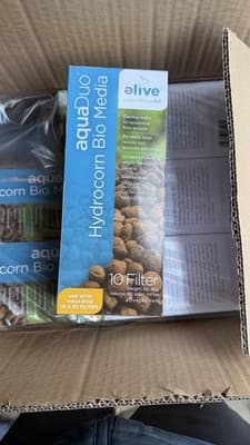 Elive AquaDuo Hydrocorn Bio Media – 10 Filter Pack Brand new, sealed.