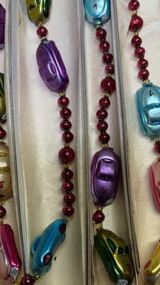 Christopher Radko Glass Car Garland Czech Republic w/ Original Box - Thumbnail 12