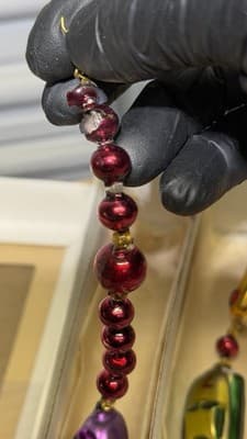 Christopher Radko Glass Car Garland Czech Republic w/ Original Box - Thumbnail 18