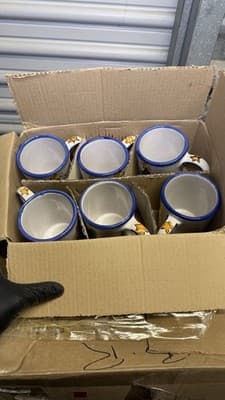 Vietri Natale Christmas Mug Set 6 Pc Hand Painted Italy Boxed - Thumbnail 15