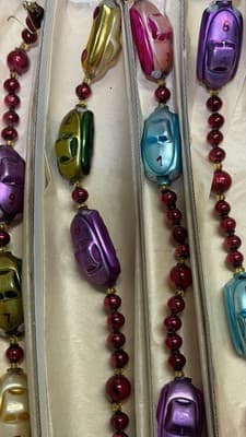 Christopher Radko Glass Car Garland Czech Republic w/ Original Box - Thumbnail 11