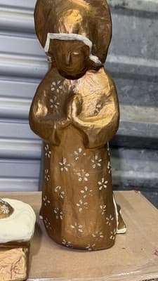 Neiman Marcus Vintage Handcrafted Nativity Set Joseph Mary Baby Jesus w/ Box - Thumbnail 4