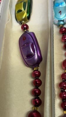 Christopher Radko Glass Car Garland Czech Republic w/ Original Box - Thumbnail 19