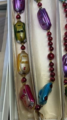 Christopher Radko Glass Car Garland Czech Republic w/ Original Box - Thumbnail 13