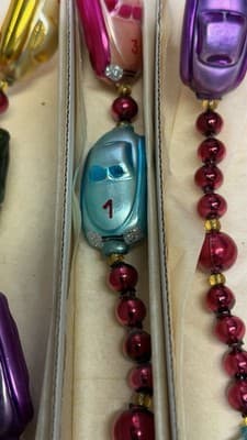 Christopher Radko Glass Car Garland Czech Republic w/ Original Box - Thumbnail 20
