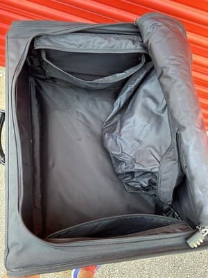TUMI Garment Bag Carry-On Black Ballistic Nylon USA Made Luggage - Thumbnail 7