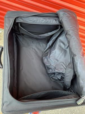 TUMI Garment Bag Carry-On Black Ballistic Nylon USA Made Luggage - Thumbnail 6