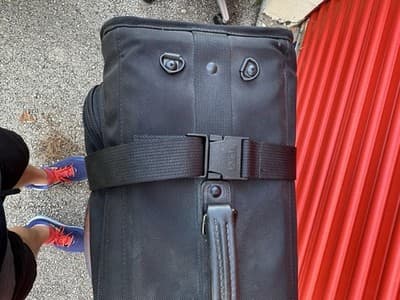 TUMI Garment Bag Carry-On Black Ballistic Nylon USA Made Luggage - Thumbnail 2