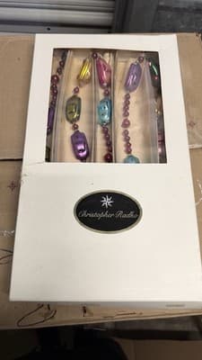 Christopher Radko Glass Car Garland Czech Republic w/ Original Box - Thumbnail 24