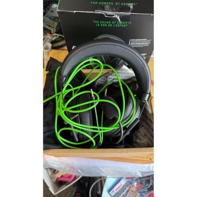 Razer BlackShark V2 X Wired Gaming Headset Black Green 3.5mm PC PS5 Xbox Switch - Thumbnail 2