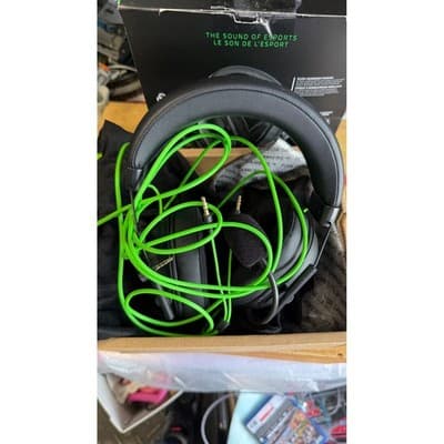 Razer BlackShark V2 X Wired Gaming Headset Black Green 3.5mm PC PS5 Xbox Switch - Thumbnail 4