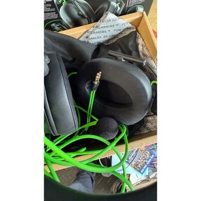Razer BlackShark V2 X Wired Gaming Headset Black Green 3.5mm PC PS5 Xbox Switch - Thumbnail 7