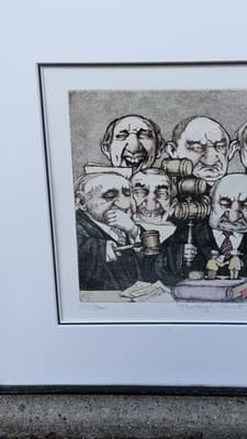 Charles Bragg The High Court Etching 55/300 Signed Framed Print - Thumbnail 6