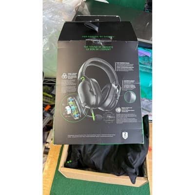 Razer BlackShark V2 X Wired Gaming Headset Black Green 3.5mm PC PS5 Xbox Switch