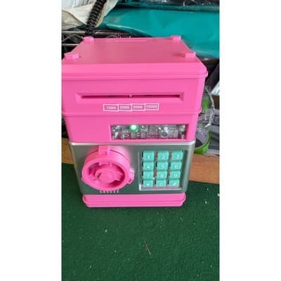 Pink Electronic Piggy Bank Safe Kids Money Box with Keypad and Auto Scroll - Thumbnail 3