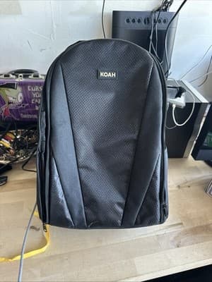 Koah Camera Backpack Black Padded Travel Bag for DSLR Mirrorless Gear