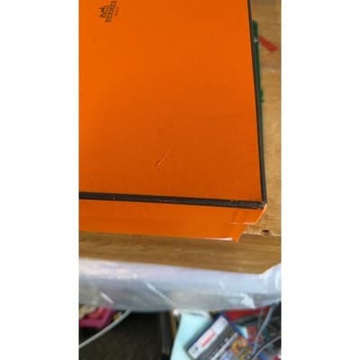 Hermes Paris Orange Signature Storage Box Empty Luxury Gift Box 13.5x9.5x3.5 - Thumbnail 6