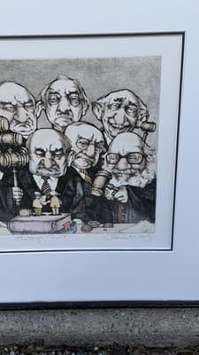 Charles Bragg The High Court Etching 55/300 Signed Framed Print - Thumbnail 4