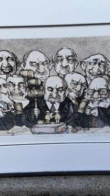 Charles Bragg The High Court Etching 55/300 Signed Framed Print - Thumbnail 5